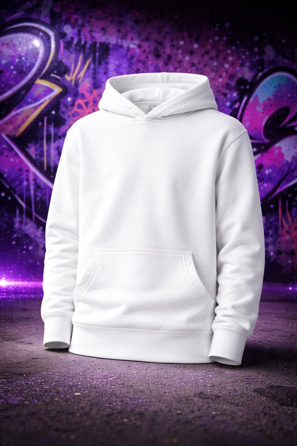 WHITE HOODIE -  "NovaTrend" 